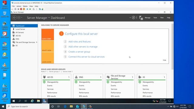 DFS Install and configured DFS Namespace on Windows Server 2019 part 1 смотреть онлайн