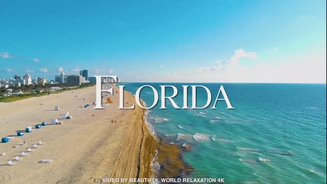 Florida 4K - Explore Stunning Beaches and Iconic Landscapes ｜ 4K ULTRA HD VIDEO смотреть онлайн
