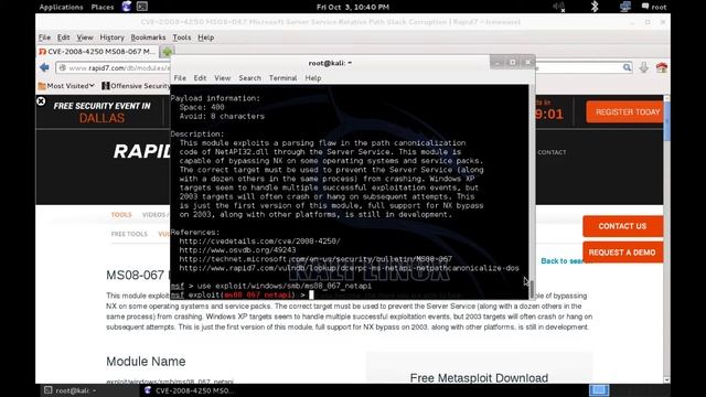 Penetration Testing V1 Walkthroughs Metasploit Part 2 смотреть онлайн