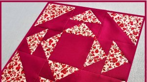 Пэчворк легко и просто! Собираем лоскутный блок "Чашки и блюдца"