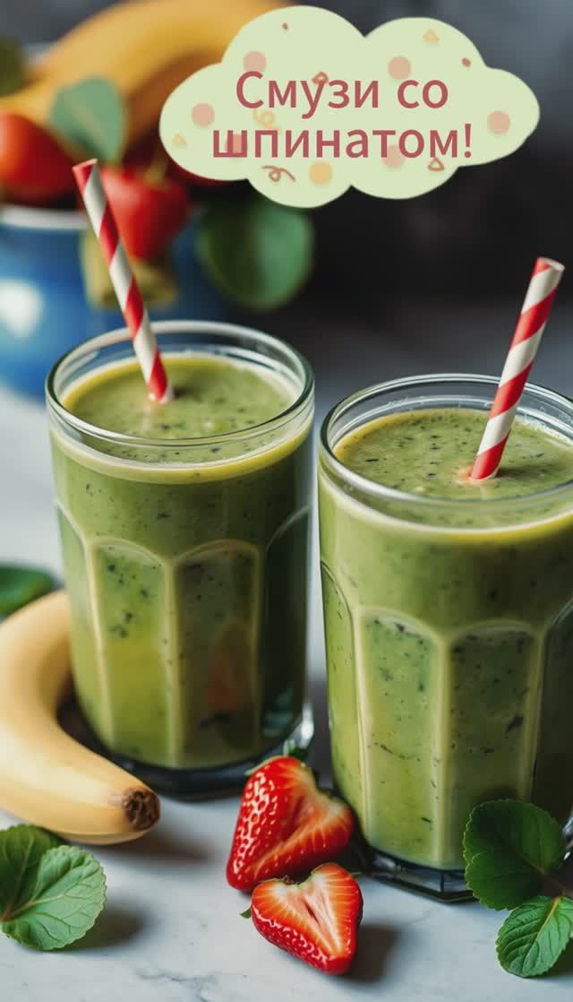 Смузи со шпинатом