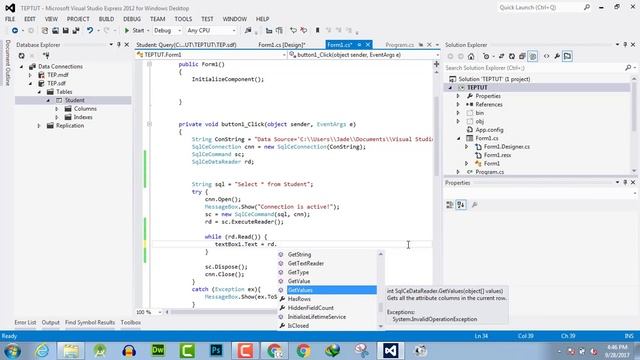120 - How to Retrieve Data from Database in C# In TextBox смотреть онлайн
