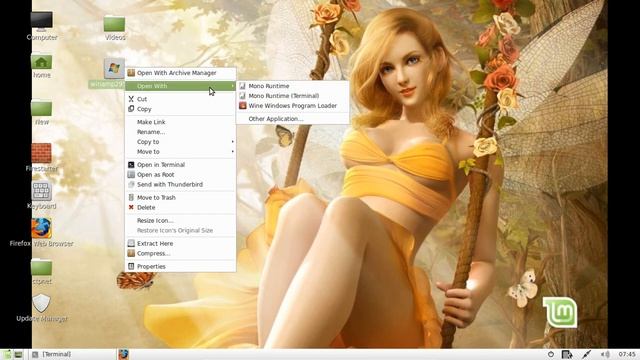 Install windows programs on Linux Mint 14 смотреть онлайн
