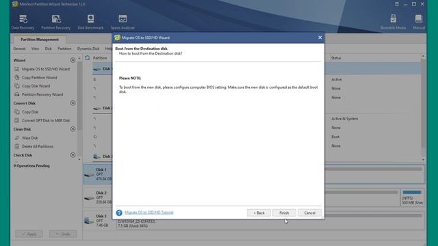 Copy OS Windows dari Hard Drive ke SSD termasuk Partisi dengan MiniTool Partition Wizard смотреть онлайн