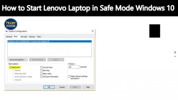 How To Start Lenovo Laptop In Safe Mode Windows 10
