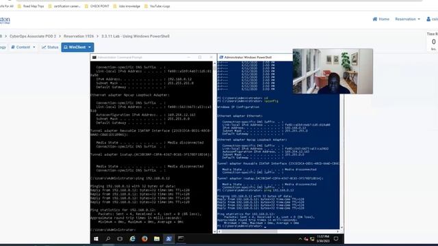 3.3.11 Lab Using Windows PowerShell (CISCO CyberOps Associate) смотреть онлайн