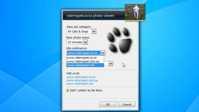 Ratemypet Photo Viewer Windows 7 Gadget смотреть онлайн