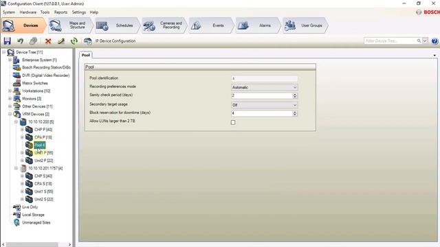 Adding a ISCSI device in BVMS 9 0 смотреть онлайн