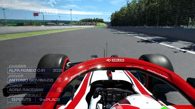 Alfa Romeo Racing | rFactor 2 Evolution | 2019-2023 OnBoards смотреть онлайн