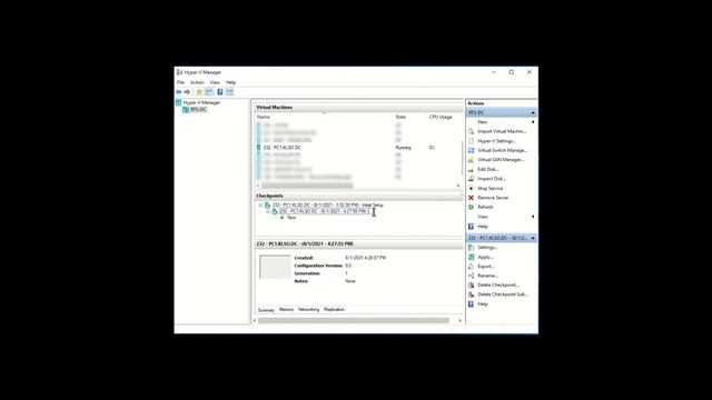 Creating a Virtual Machine Checkpoint in Hyper V смотреть онлайн