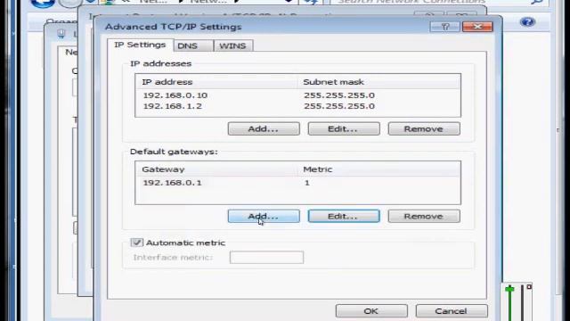 How to add additional gateways to a network card in Microsoft Windows 7 смотреть онлайн