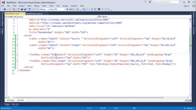 WPF - One Way Data Binding смотреть онлайн