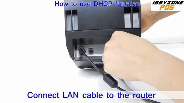 ISSYZONEPOS How to setup Enable/Disable DHCP function For 80mm LAN thermal receipt printer смотреть онлайн