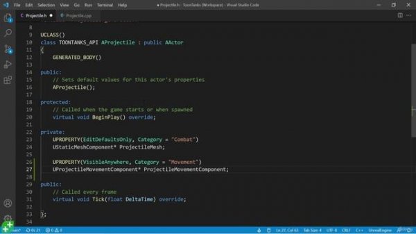 131. Projectile Movement Component