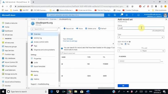 Creating a Microsoft Azure DNS Zone смотреть онлайн
