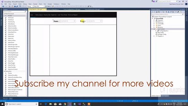 C# winform End of the Day Sale User Control Grocery Shop POS Part 17 смотреть онлайн