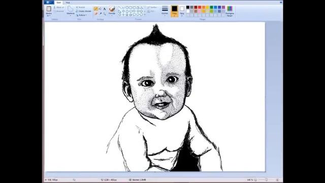 JASON speed drawing in Windows Paint смотреть онлайн