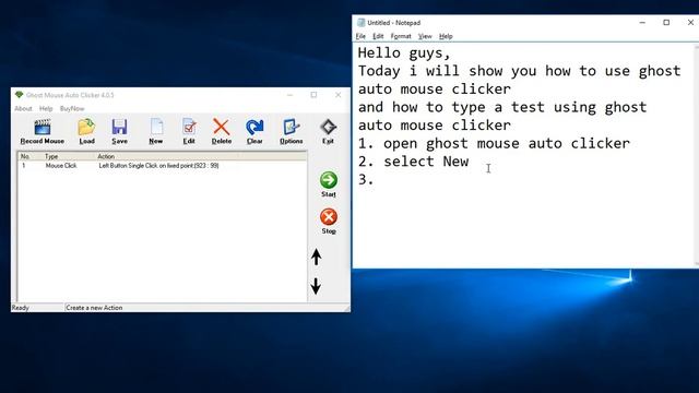 How To Use Ghost Mouse Auto Clicker Latest Version  - Tutorial