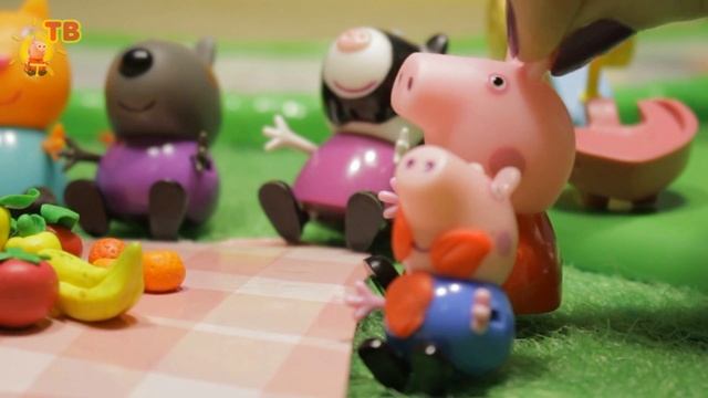 игрушками Свинка Пеппа Домик на дереве. смотреть онлайн