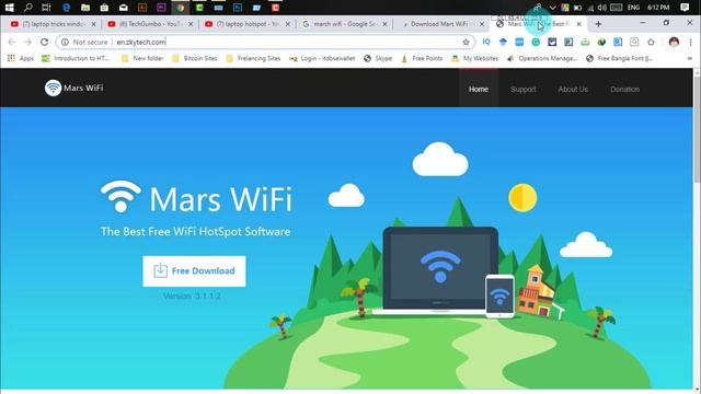 How To Create Laptop Wifi Hotspot in 1 minute With Software | Windows Wifi Hotspot by Walid Tech BD смотреть онлайн