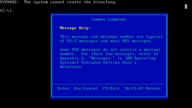 IBM OS/2 1.00 Extended Edition смотреть онлайн