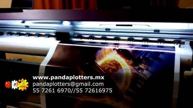 Plotter de impresión ecosolvente 2880 Dpis sobre lona de 13oz смотреть онлайн