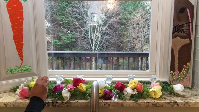 Spring & Easter Kitchen Window Sill Decorations смотреть онлайн