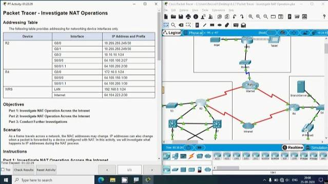 6.2.7 Packet Tracer - Investigate NAT Operation смотреть онлайн