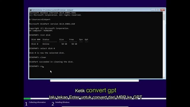 Cara Convert MBR to GPT Saat Clean Install Windows 11 смотреть онлайн
