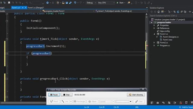 C# Progress bar load new form смотреть онлайн