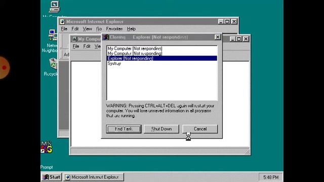Windows 95 BSOD смотреть онлайн