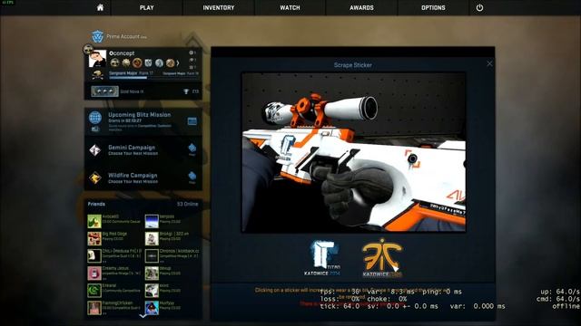 CS:GO Crafting KennyS "Magic Stick" (scraping $90 sticker!!!) смотреть онлайн