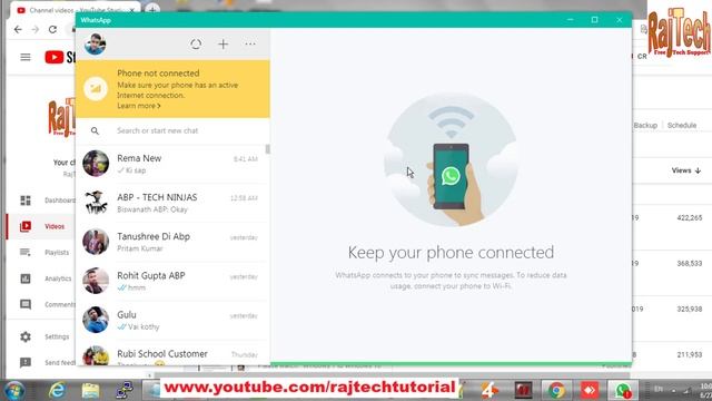 How To Use Whatsapp On Pc Without Phone 2020 | WhatsApp in Windows 7, 8 & 10 | RajTech смотреть онлайн