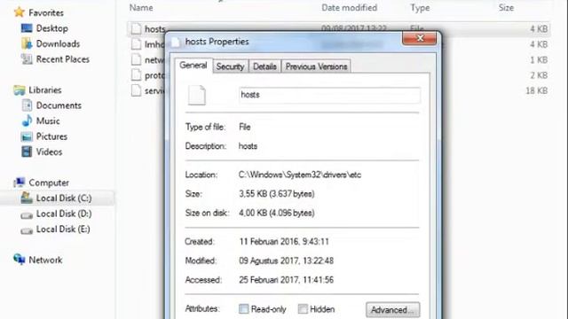 Cara Edit "C:\WINDOWS\SYSTEM32\DRIVERS\ETC\HOSTS смотреть онлайн