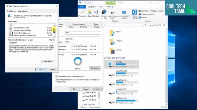 How to delete all Junk Files on Windows 10| in Tamil смотреть онлайн