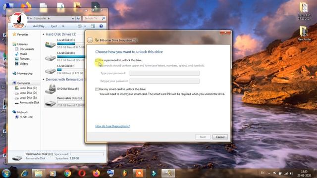 How to enable bitlocker in windows 7 | how to create bitlocker in windows 7 | смотреть онлайн