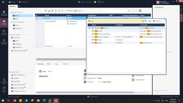 how to configure security policy in check point firewall R80 10 смотреть онлайн