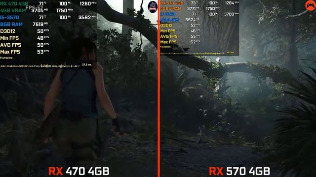 Nitro+ RX470 4GB Vs Pulse RX570 4GB | 5 New Games | High Settings | 1080p | 2019