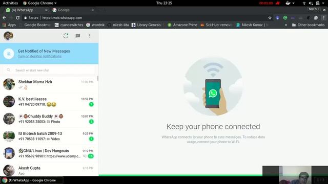 How to use WhatsApp as a desktop application on Linux. смотреть онлайн