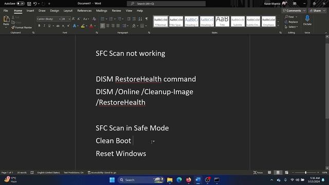 How to Fix SFC Scannow Not Working in Windows 11 смотреть онлайн