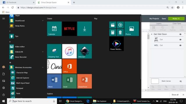 Saving a PNG from Cricut Design Space in Windows смотреть онлайн