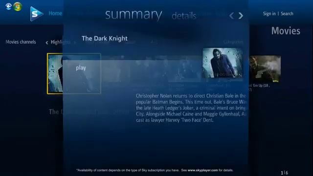 Video of Skys new Windows Media Center Addin for Windows 7 смотреть онлайн