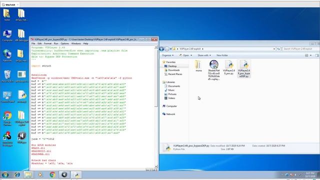 VUPlayer2.49: Local Buffer Overflow to Arbitrary Code Execution (CVE-2009-0182) смотреть онлайн