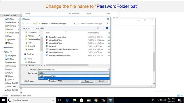 How To Password Protect A Folder In Windows 10 | Without Software Installation смотреть онлайн