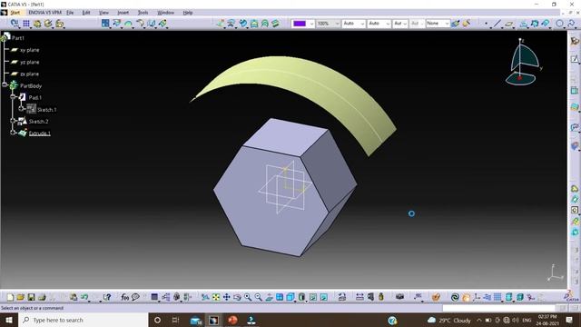 CATIA V5 Tutorials | Difference between Hybrid and Non Hybrid Design смотреть онлайн
