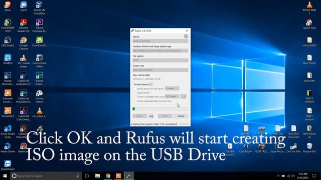 How to Create OS BOOTABLE Windows 7/8/10 with RUFUS tutorial смотреть онлайн