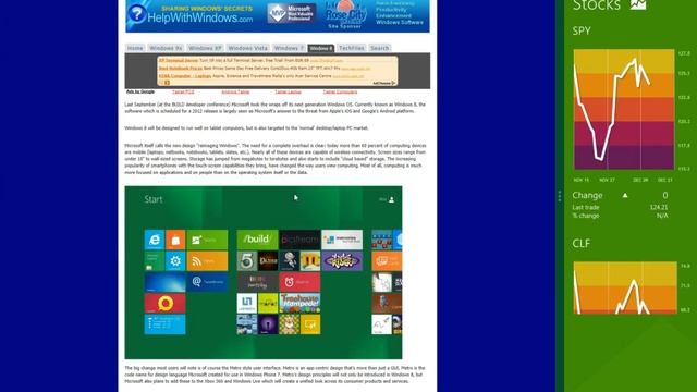 Windows 8 Split Screen Viewing смотреть онлайн
