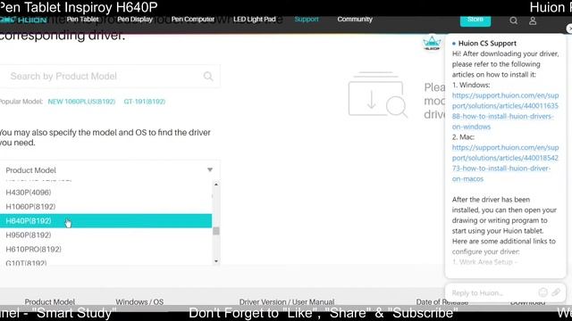Huion Inspiron H640P Unboxing with full details and software installation #smartstudy смотреть онлайн