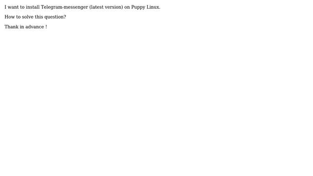 Unix & Linux: How to install Telegram-messenger on Puppy Linux? смотреть онлайн