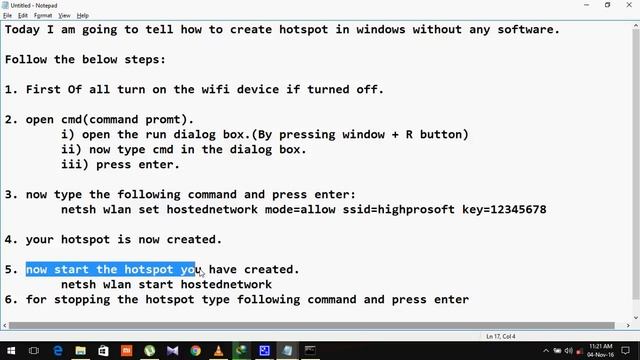 how to make hotspot on windows 7/8/10 without any software 2016 смотреть онлайн